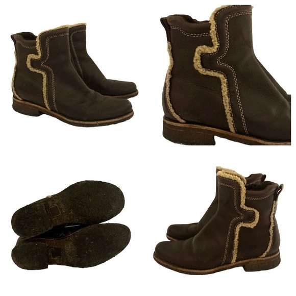 Timberland Comforia Boots 61354 Genuine Leather Zip womens Ankle Boots Size 6M - Picture 5 of 7